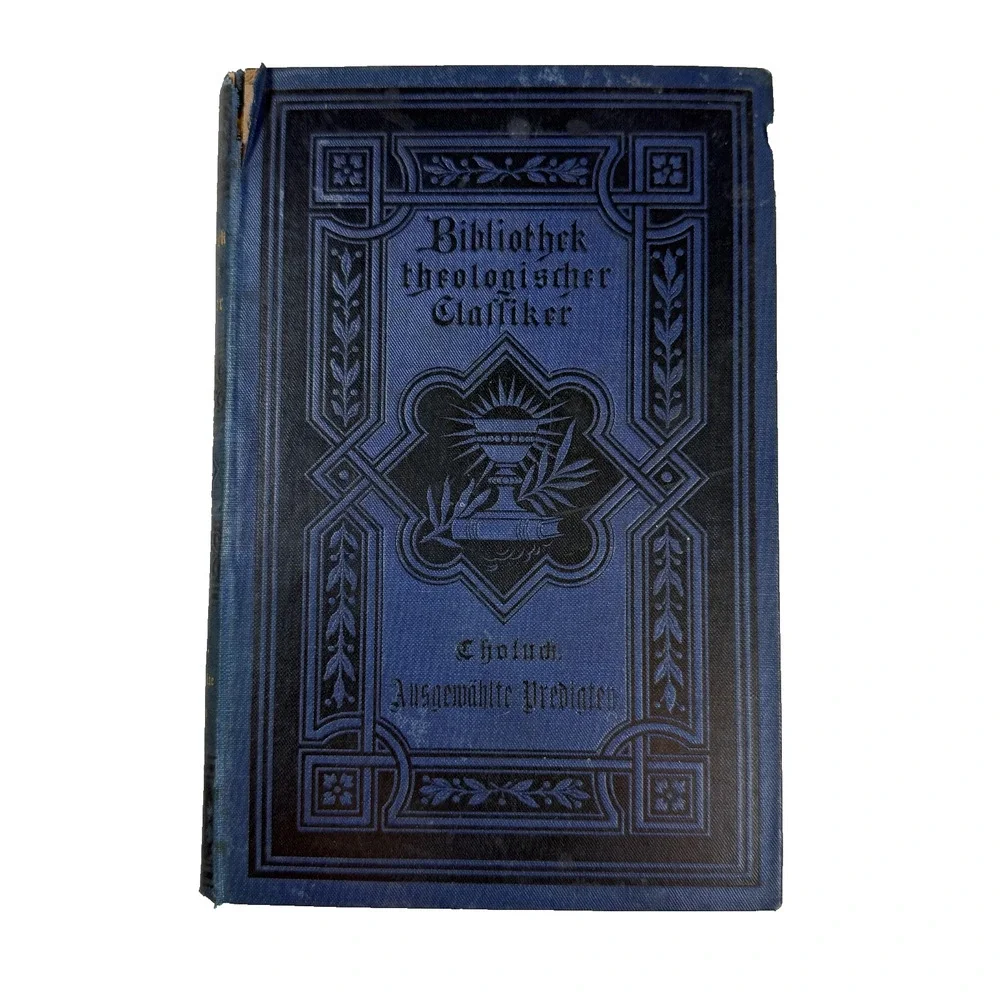 Theological Library by M Zahnolds 1888 Antique Book Ger Lng